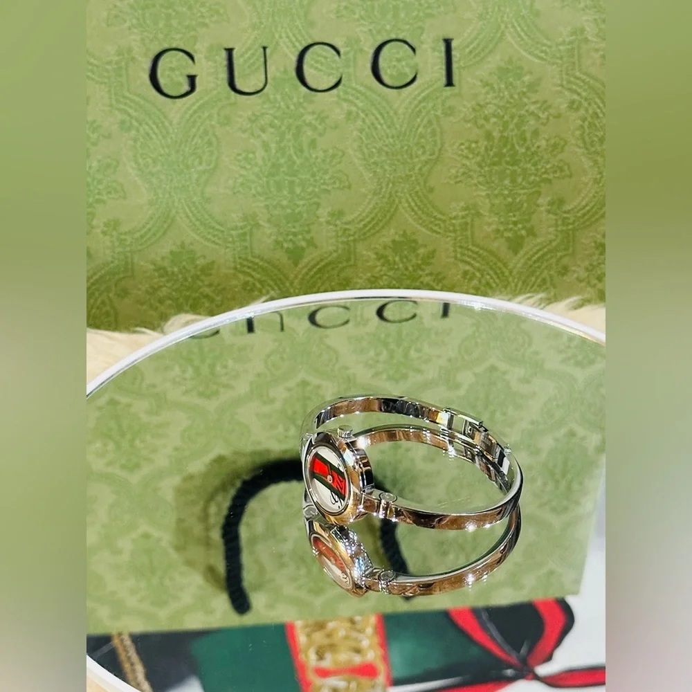 💎 GUCCI WATCH SHERRYLINE WATER RESISTANT w/Box Size 7” - Picture 9 of 12
